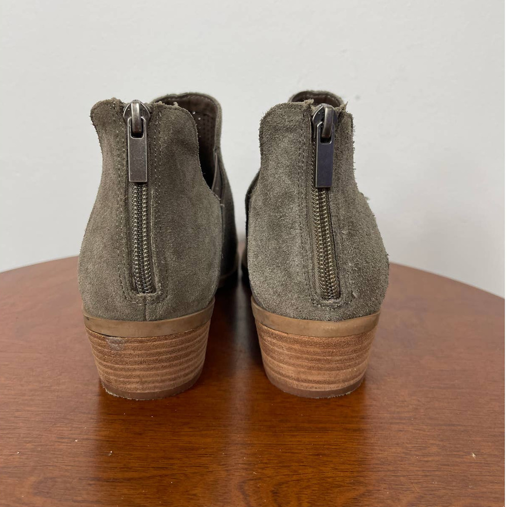 Crown Vintage Tabby Perforated Suede Bootie Size 8.5 - Picture 4 of 7